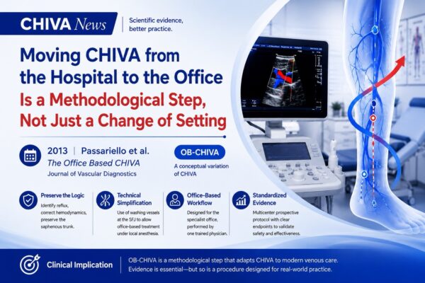 Moving CHIVA from the Hospital to the Office Is a Methodological Step, Not Just a Change of Setting