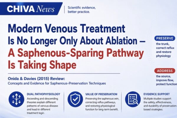 Modern Venous Treatment Is No Longer Only About Ablation — A Saphenous-Sparing Pathway Is Taking Shape