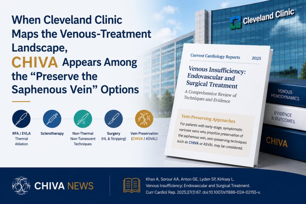 When Cleveland Clinic Maps the Venous-Treatment Landscape, CHIVA Appears Among the 