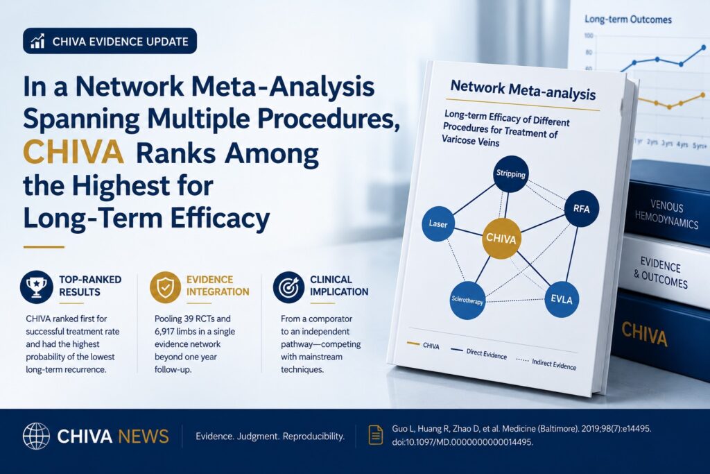 In a Network Meta-Analysis Spanning Multiple Procedures, CHIVA Ranks Among the Highest for Long-Term Efficacy