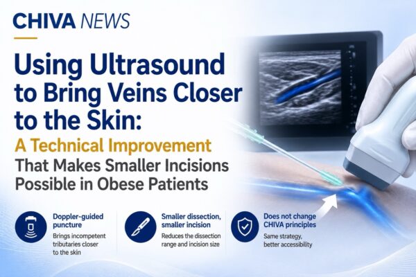 Bringing the Vein Closer to the Skin with Ultrasound: A Technical Refinement That Makes CHIVA Incisions Smaller for Obese Patients