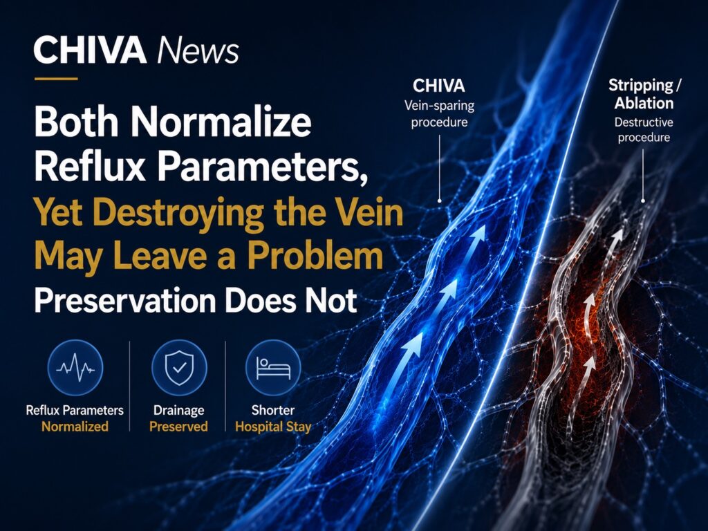 Both Normalize Reflux Parameters, Yet Destroying the Vein May Leave a Problem Preservation Does Not