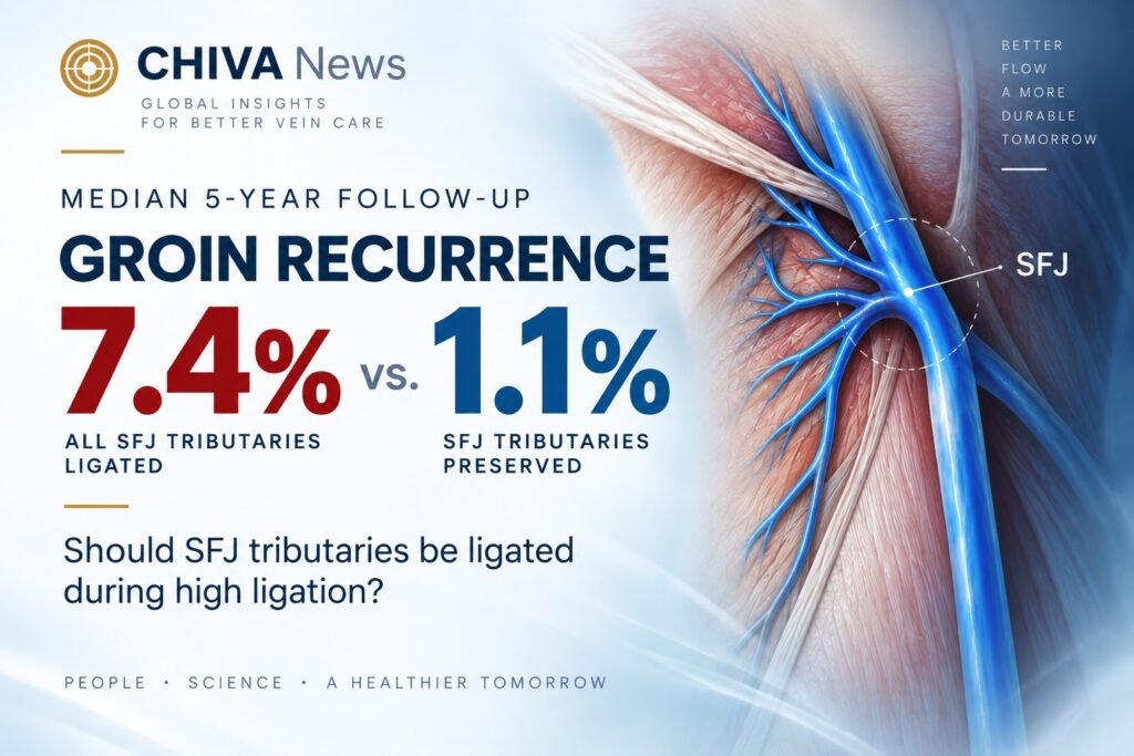 Median 5-Year Follow-up: Groin Recurrence 7.4% vs. 1.1% Should SFJ Tributaries Be Ligated During High Ligation?