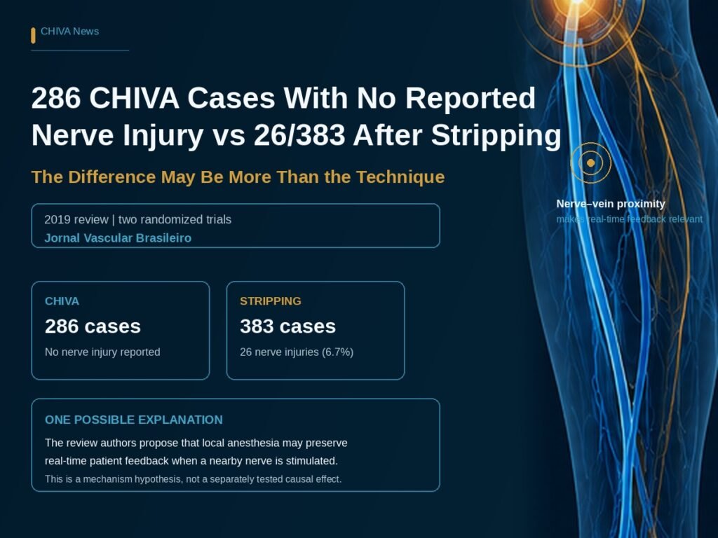 286 CHIVA Procedures with No Reported Nerve Injury, 26 of 383 After Stripping: The Difference May Not Lie in the Technique Alone